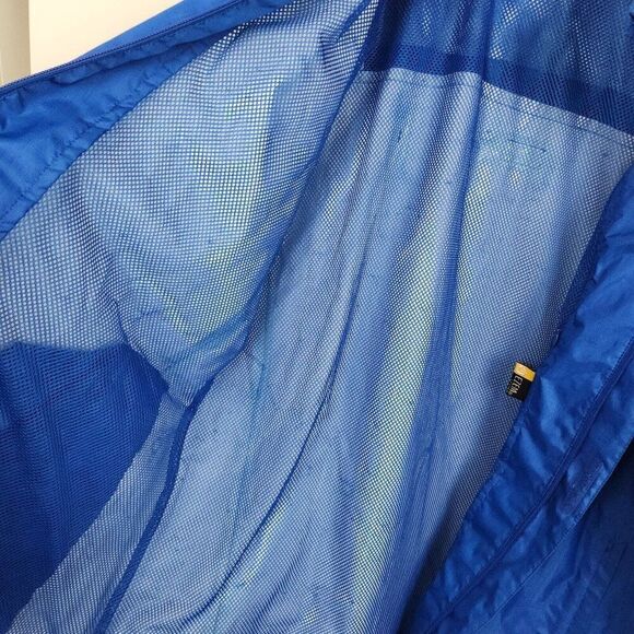 Core 365 By North End Blue Hooded Windbreaker Rain Jacket Waist Length Mens L - Picture 6 of 10